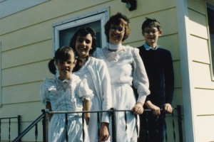 Vicki, Sherry, Ginger and Brian, ca 1986